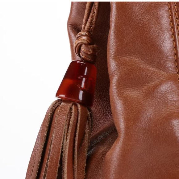 Rare Vintage CHANEL Vintage Stitched CC Tassel Shoulder Bag Excellent Condition - Picture 6 of 8